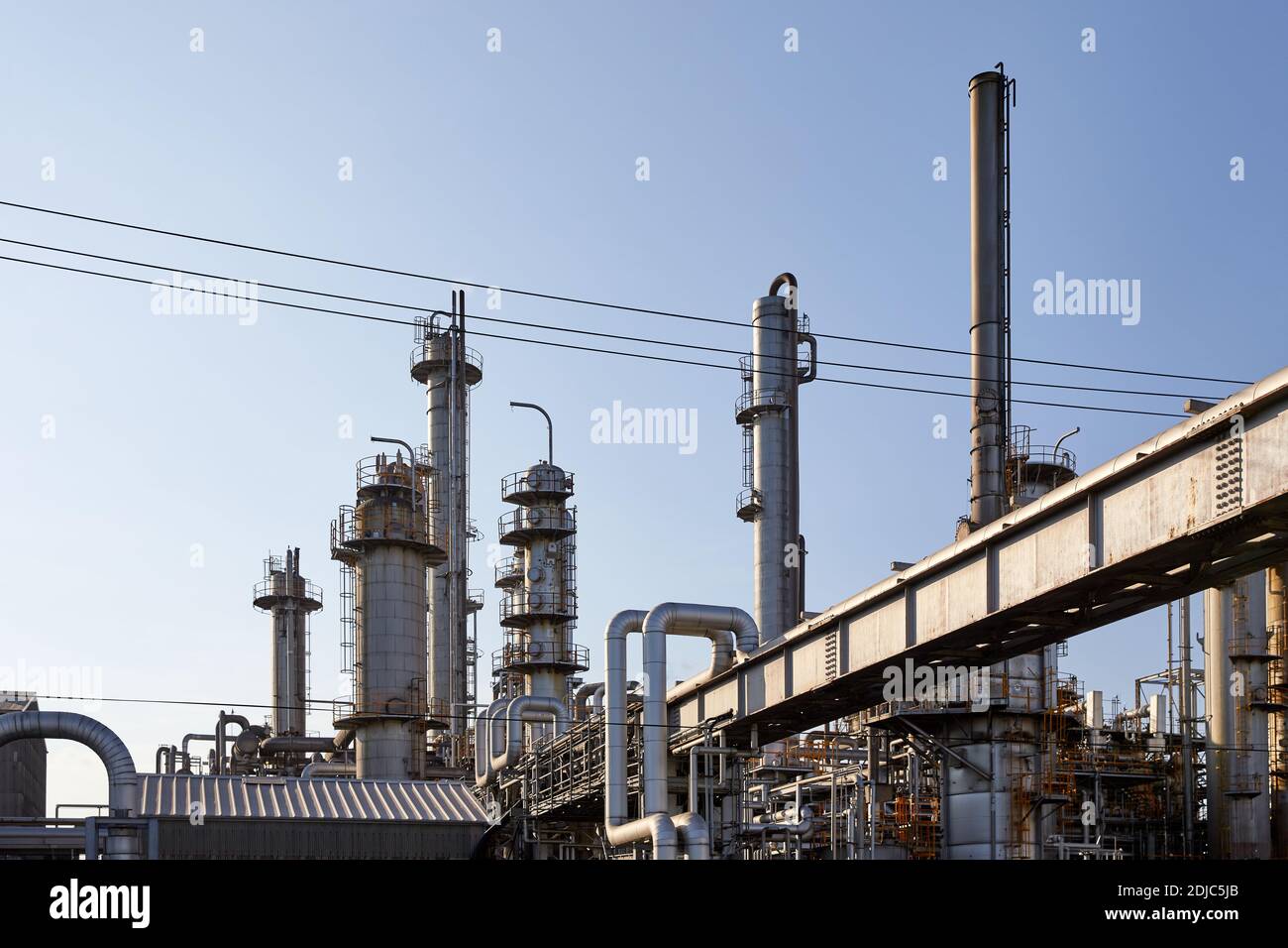 Chemieanlage; Kawasaki, Kanagawa Präfektur, Japan Stockfoto