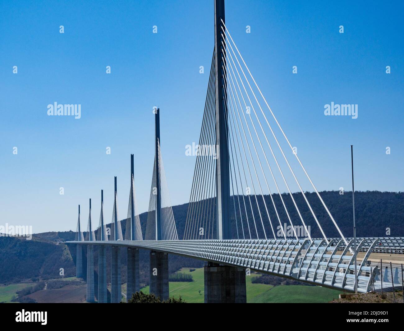 Viadukt von Millau, Millau-Creissels, Aveyron, Frankreich Stockfoto