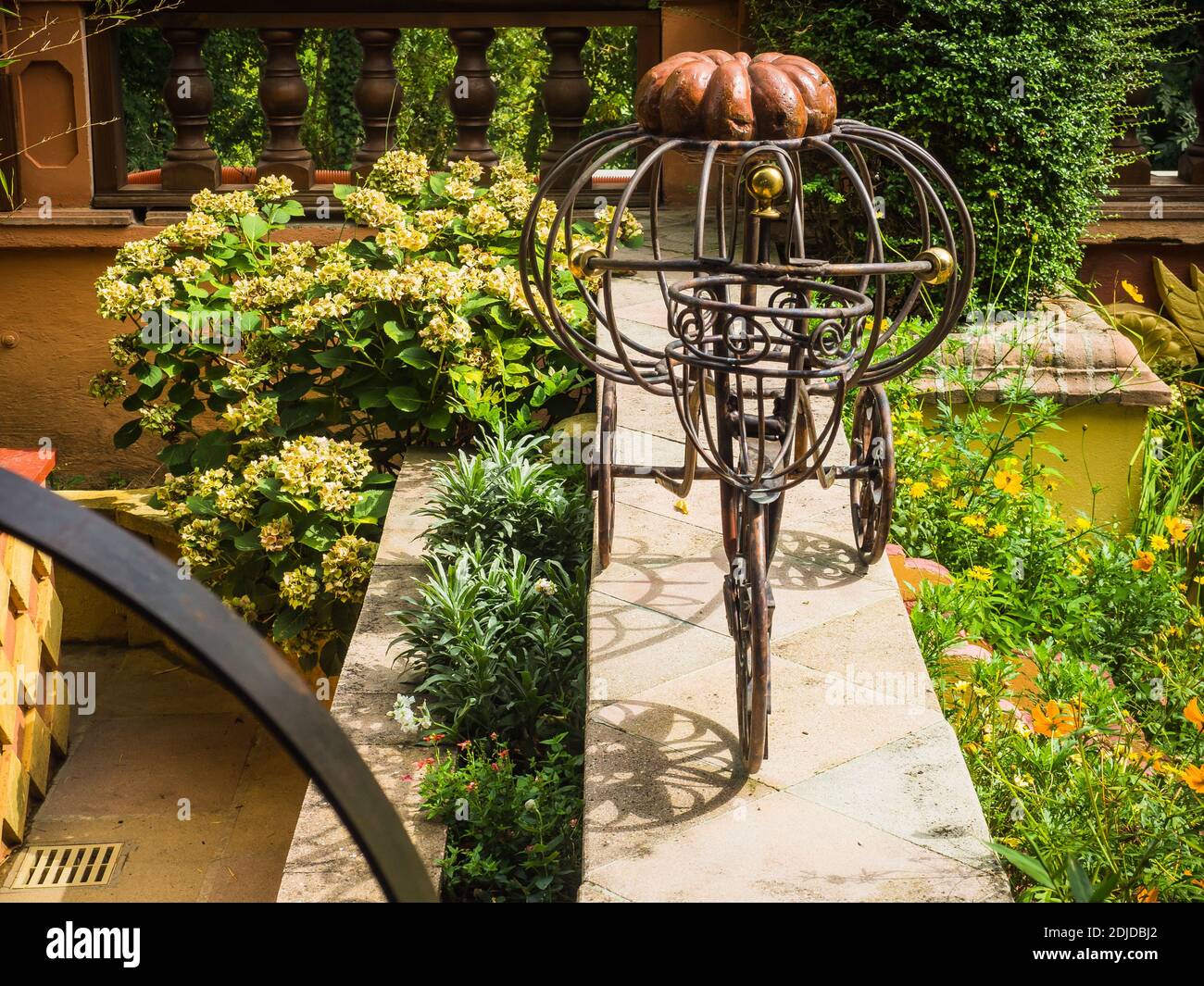 Jardin Secrets, Vaulx, Haute-Savoie, Frankreich Stockfoto