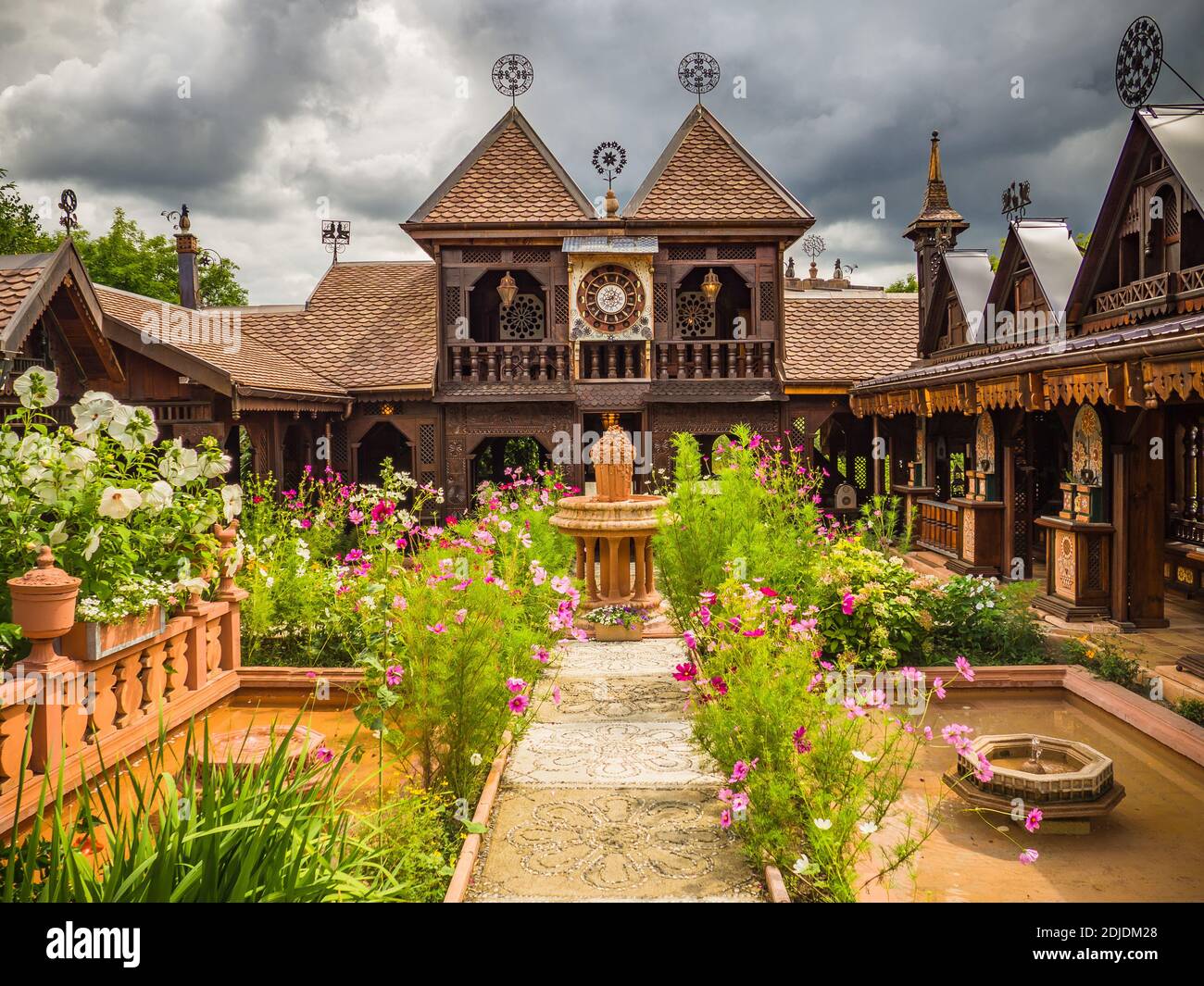 Jardin Secrets, Vaulx, Haute-Savoie, Frankreich Stockfoto