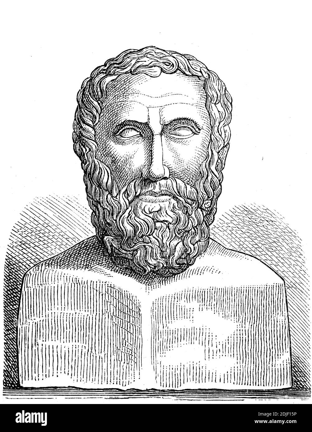 Archilochos, c. 680 v. Chr. - c. 645 v. Chr., griechischer Schriftsteller / Archilochos, um 680 v. Chr. - um 645 v. Chr., ein griechischer Schriftsteller, Historisch, historisch, digital verbesserte Reproduktion eines Originals aus dem 19. Jahrhundert / digitale Produktion einer Originalvorlage aus dem 19ten Jahrhundert. Jahrhundert, Stockfoto