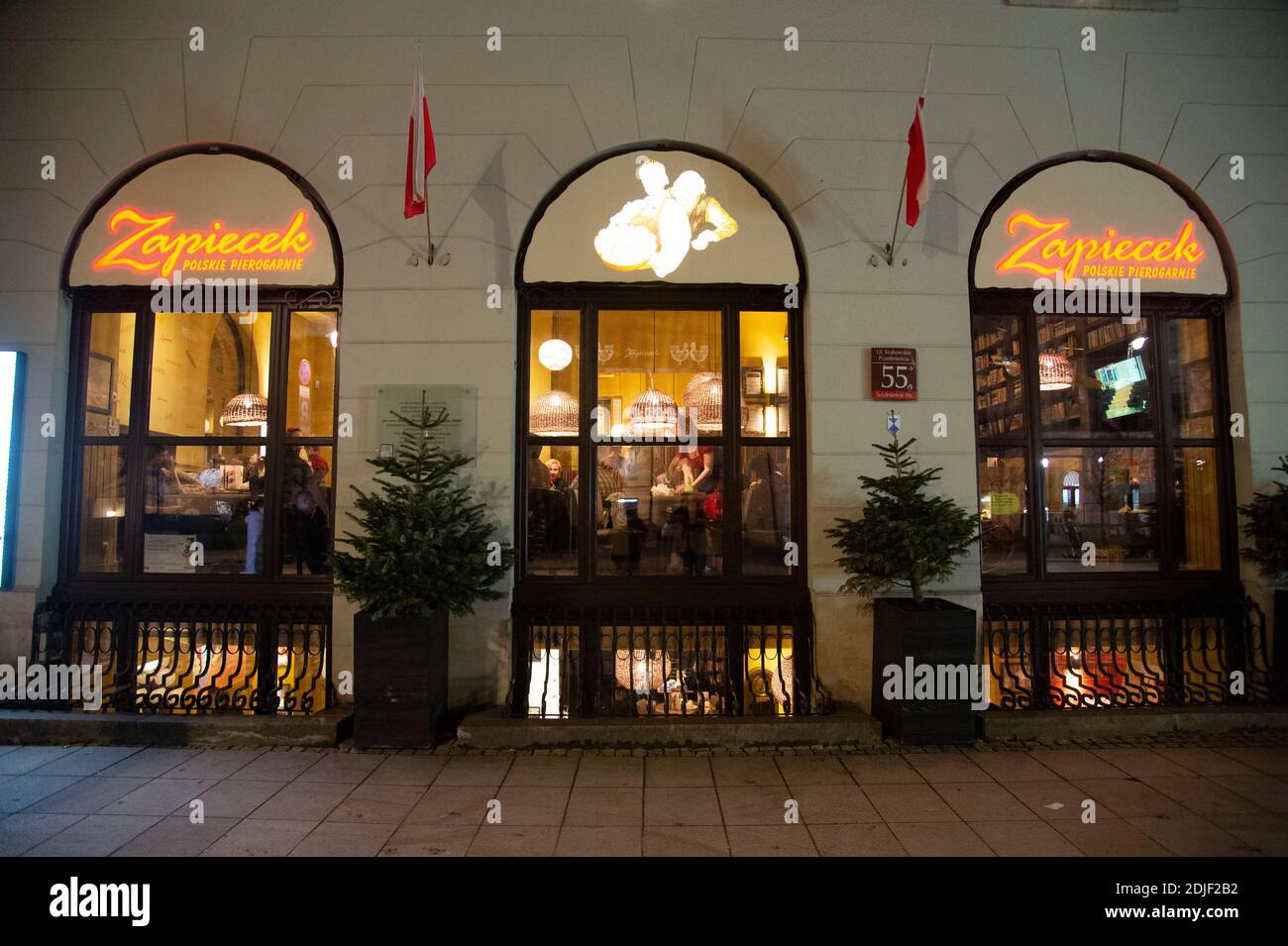 Restaurant Zapiecek, Polski Pierogarnie, Warschau, Polen, (Foto: Casey B. Gibson) Stockfoto