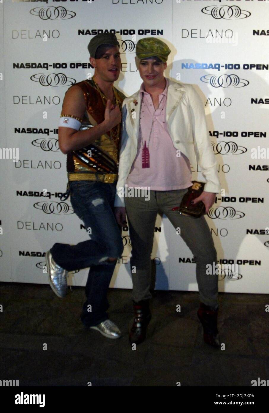 2006 NASDAQ 100 Open Players Ball im Delano Hotel South Beach, Miami. Unter den Teilnehmern waren Andy Roddick, Maria Sharapova, James Blake, Kim Klijsters und Richie Rich. 03/22/06 Stockfoto