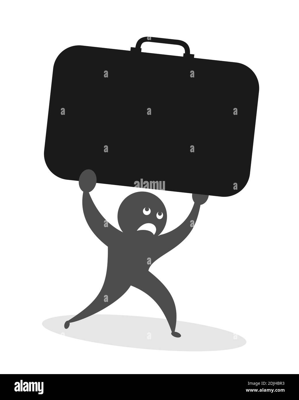 Koffer Charakter Cartoon Stockfotos und -bilder Kaufen - Alamy