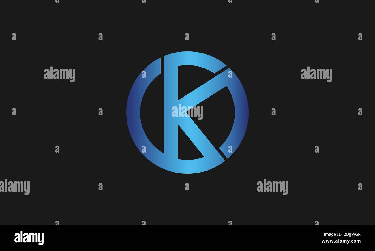C , K , KC , CK Buchstaben Logo Design und Monogramm Logo