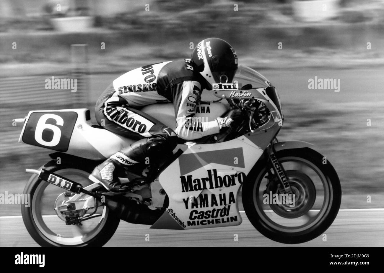 Martin Wimmer (D), Yamaha 250, Mitsui-Yamaha Racing Team, 1984 Grand Prix Motorradrennsaison Stockfoto
