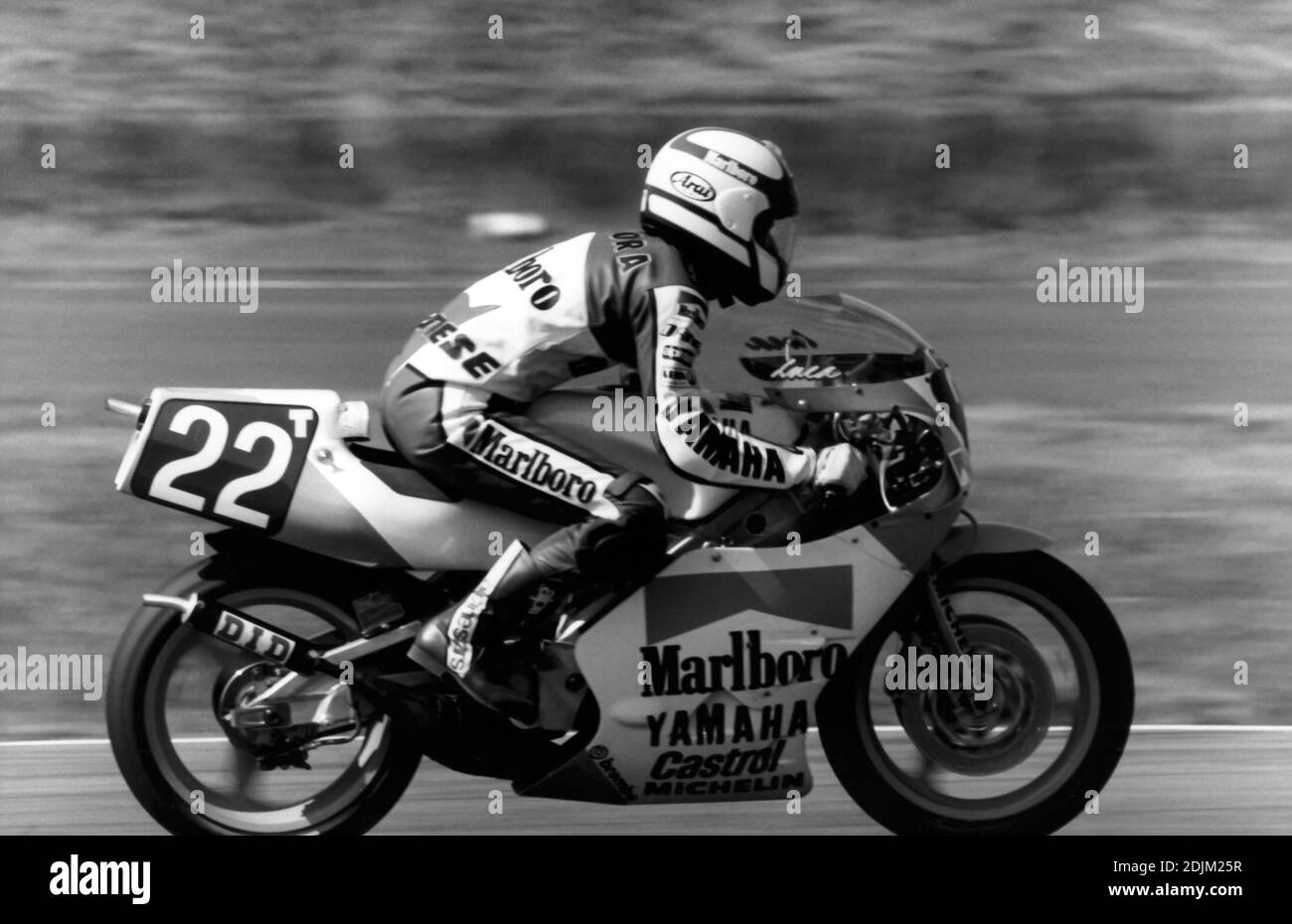 Luca Cadalora (IT) Yamaha 250, Moto GP 250 1987 Stockfoto