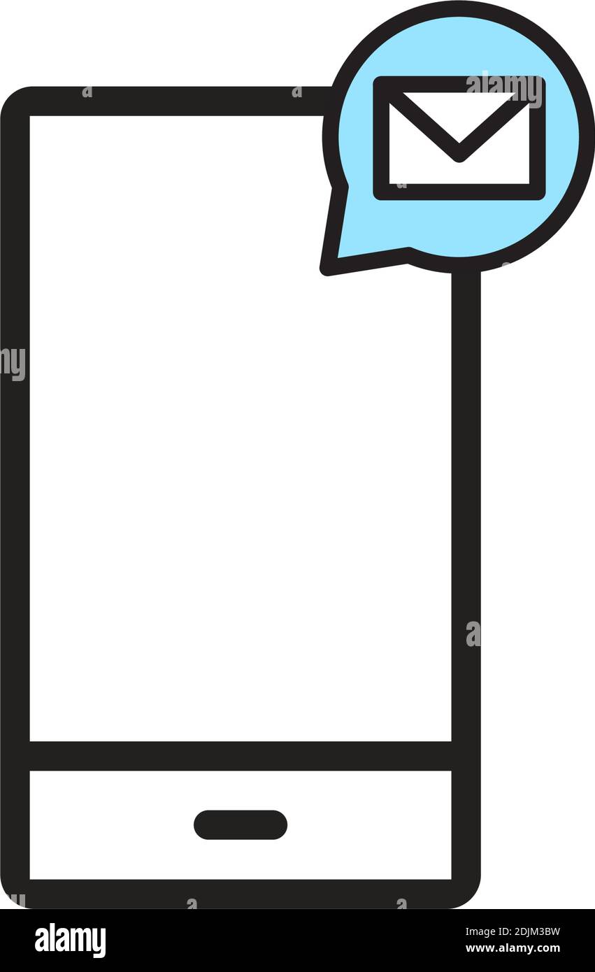 Isolierte Smartphone-Computer Technologie Online-Symbol-Vektor Stock Vektor