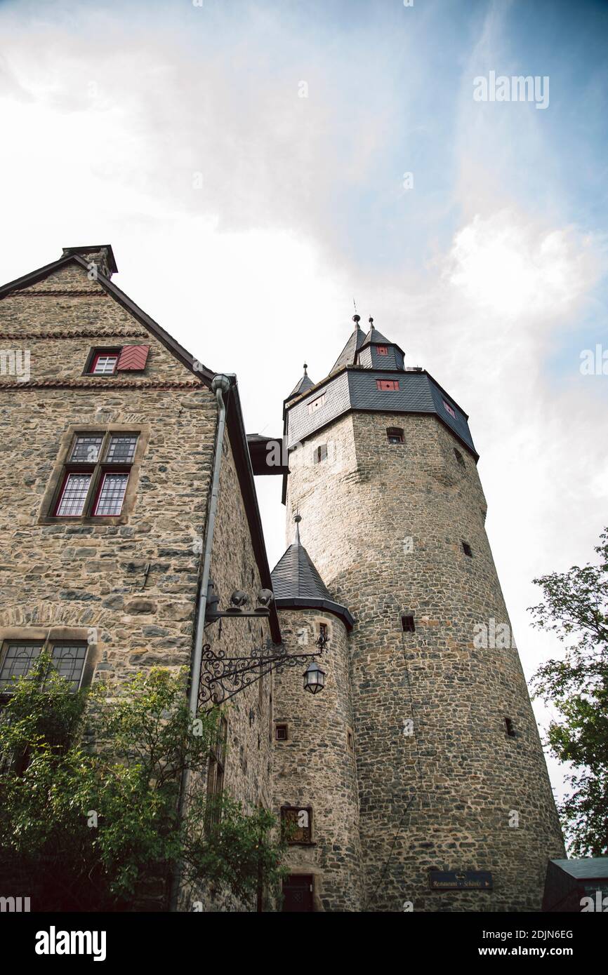 Altena, Schloss Altena, 12. Jahrhundert, Klusenberg, Märkischer Kreis, Nordrhein-Westfalen, Deutschland Stockfoto