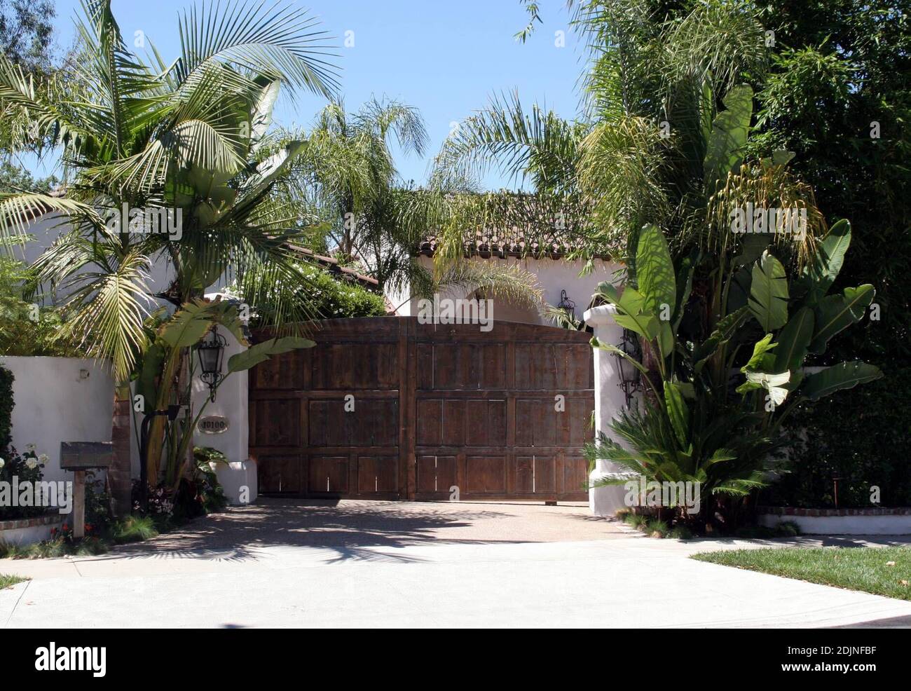 Hilary Duff's Toluca Lake Haus in Ca. 12/06 Stockfoto