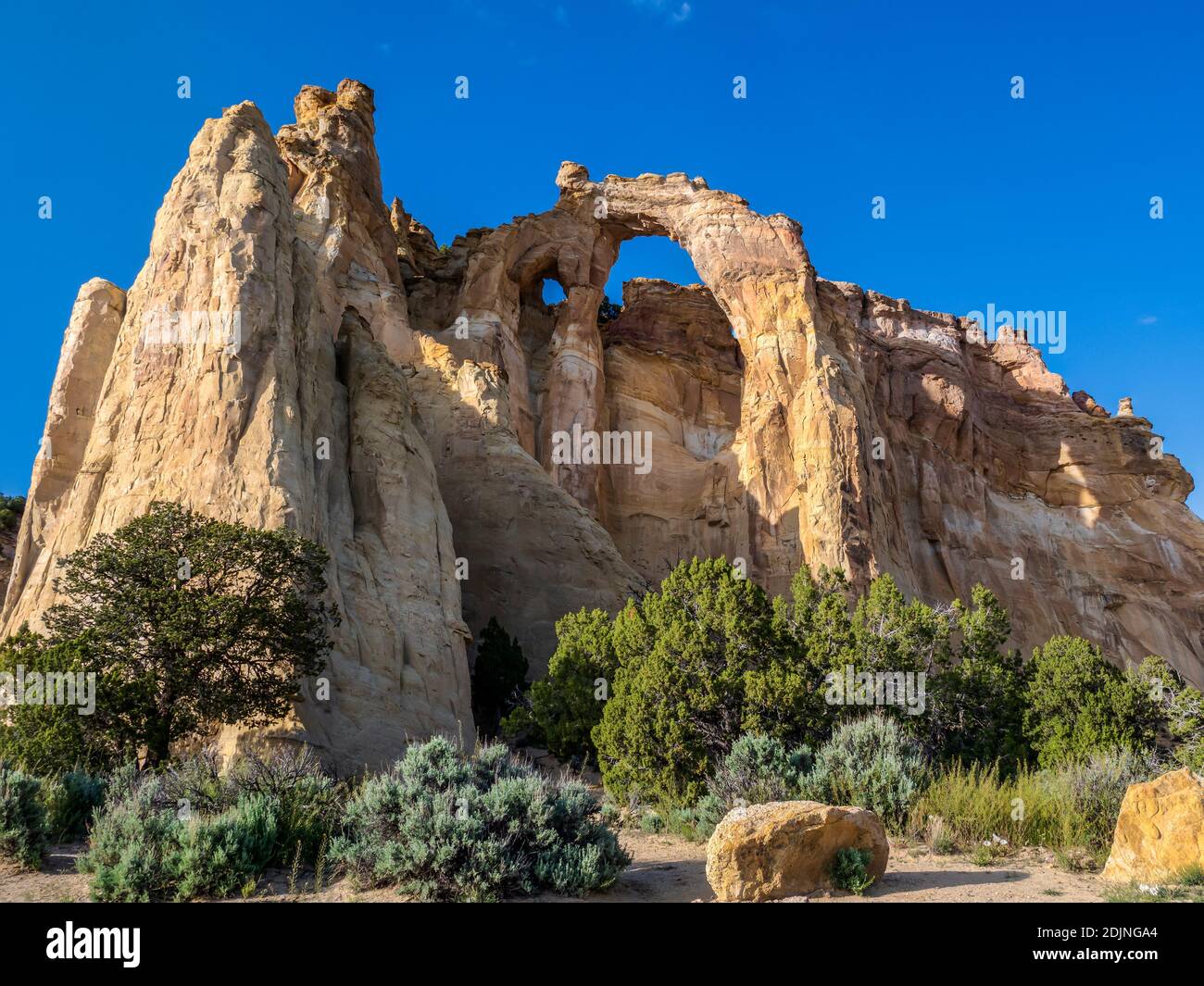 Grosvenor Arch, Cottonwood Wash Road 400, Grand Staircase-Escalante National Monument südlich von Cannonville, Utah. Stockfoto