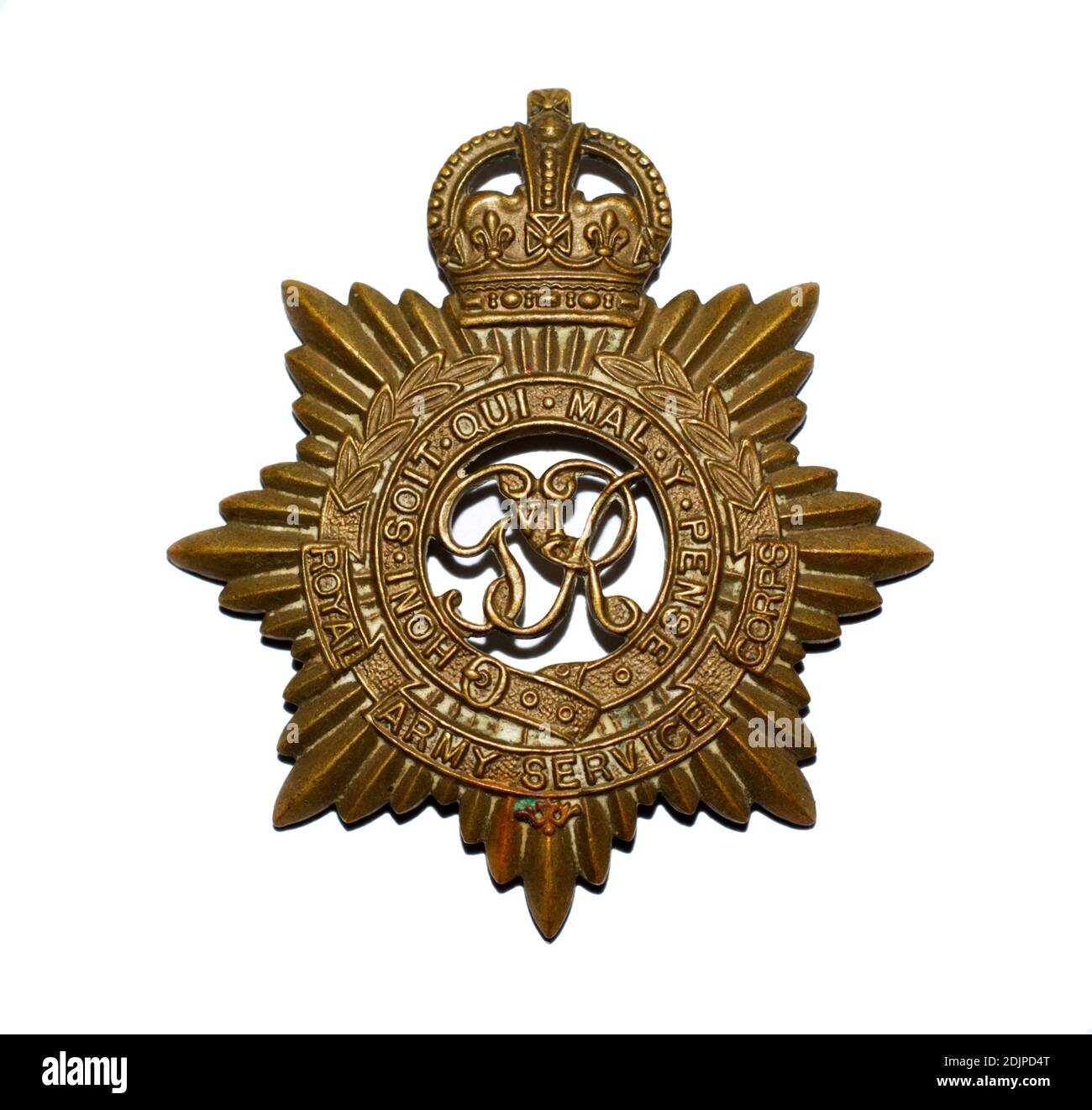 Ein Cap-Abzeichen des Royal Army Service Corps c. 1936-1952. Stockfoto