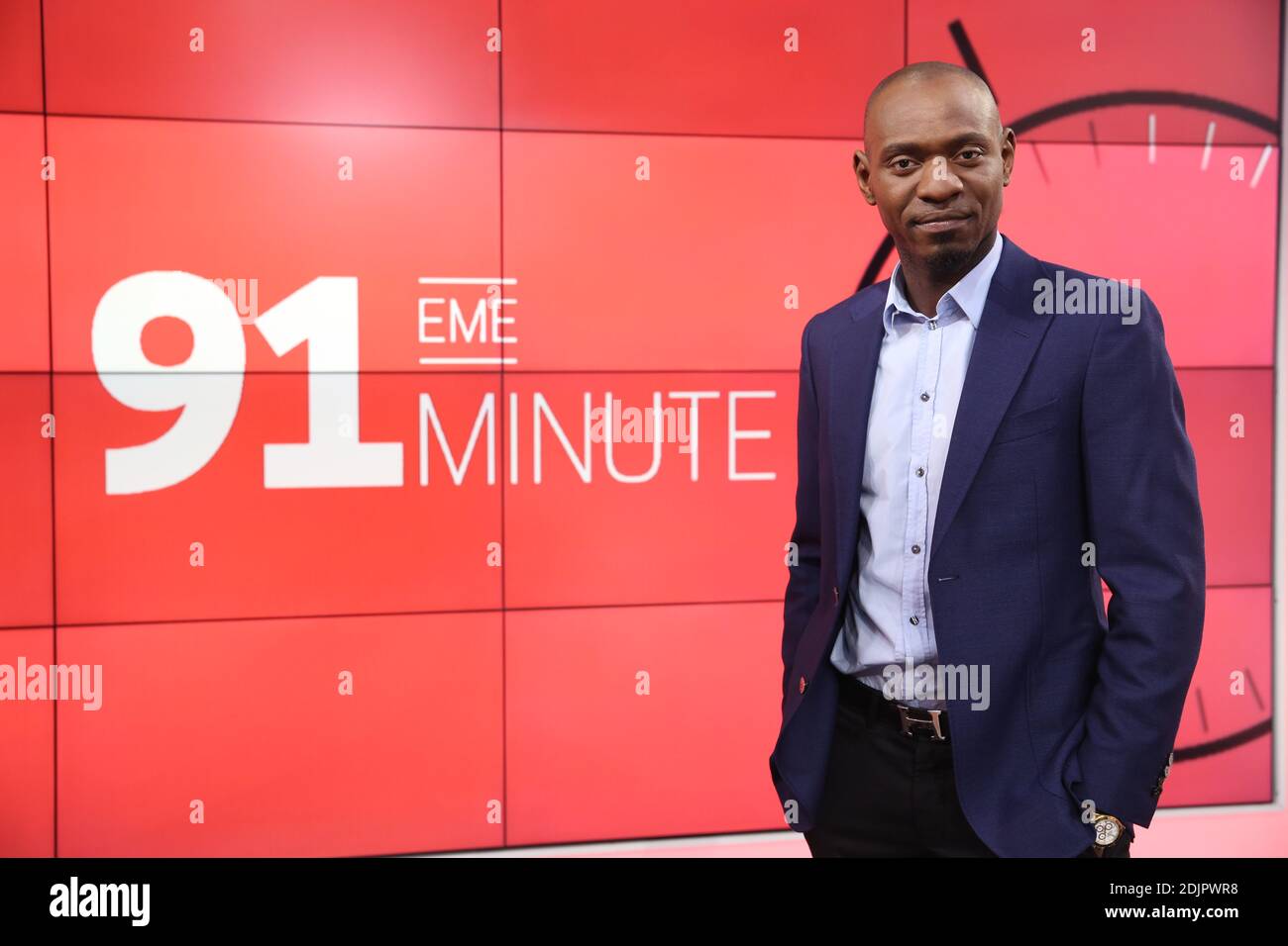 Exklusiv - Herita Ilunga bei der '91eme Minute' Talkshow auf SFR Sport 1 TV, in Paris, Frankreich, am 17. Oktober 2016. Foto von Jerome Domine/ABACAPRESS.COM Stockfoto