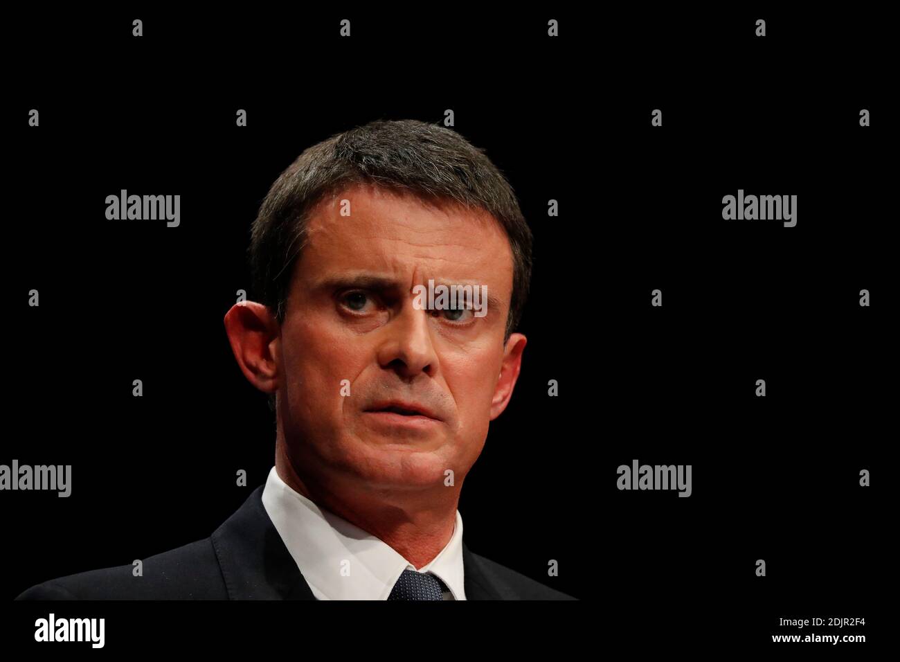 Premierminister Manuel Valls während einer Universität der Sozialistischen Partei unter dem Motto "politisches Engagement", in Tours, Frankreich am 22. Oktober 2016. Foto von Henri Szwarc/ABACAPRESS.COM Stockfoto