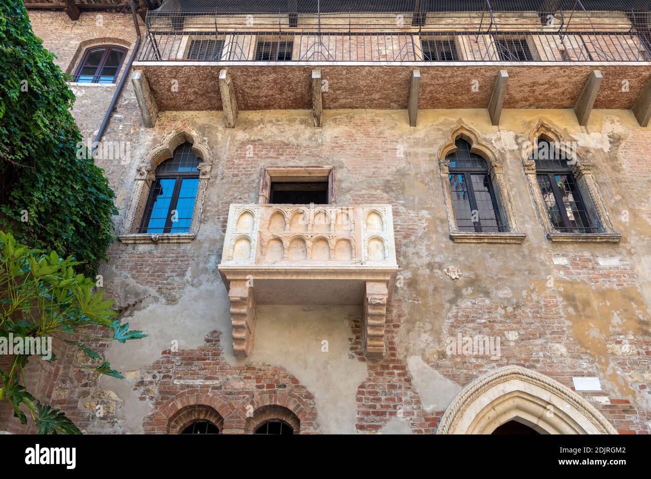 Verona, Provinz Verona, Venetien, Italien. Der Balkon von Romeo und Julia Stockfoto