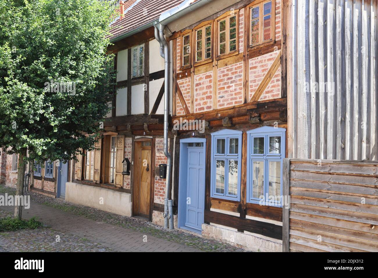 Deutschland, Brandenburg, Kremmen, ältestes Haus im Ort Stockfoto