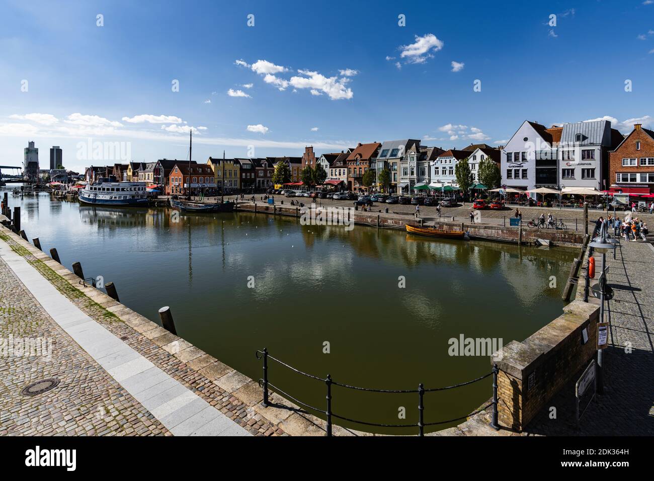 Hafen, Stadt Husum, Nordsee, Schleswig-Holstein, Deutschland, Europa Stockfoto
