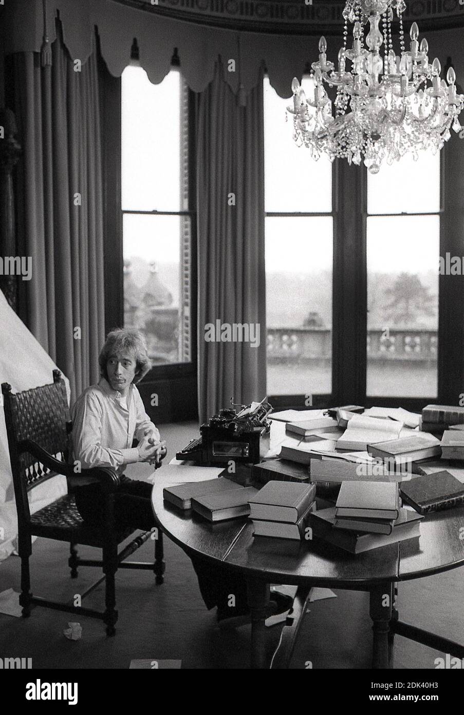 Robin Gibb macht das Video für seine Single-Veröffentlichung 'Juliet' 03/1983 Stockfoto