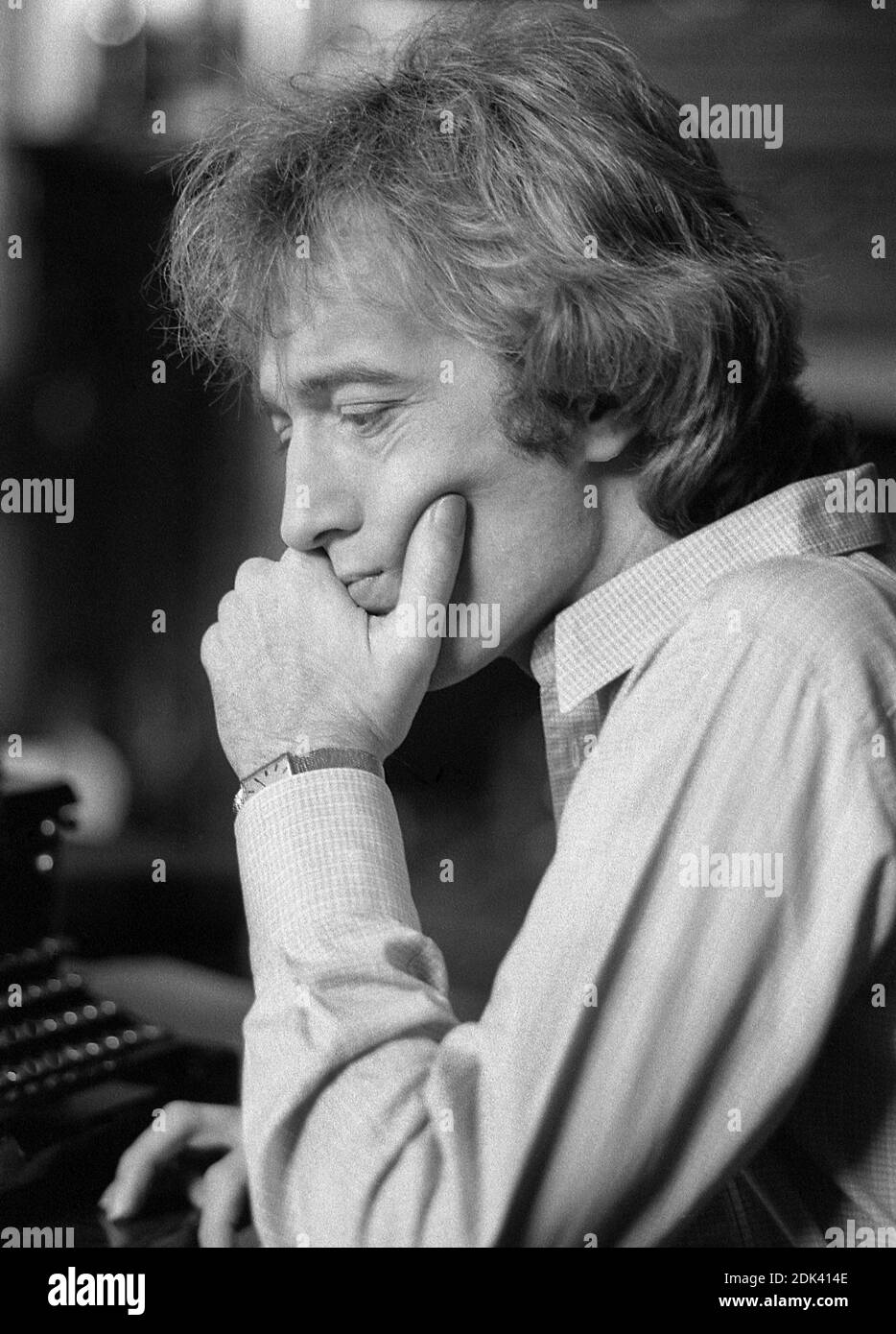 Robin Gibb macht das Video für seine Single-Veröffentlichung 'Juliet' 03/1983 Stockfoto