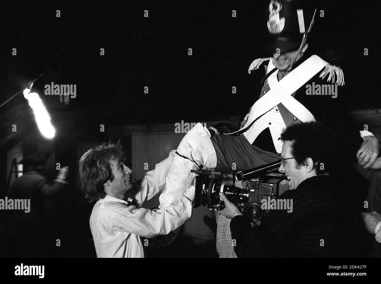 Robin Gibb macht das Video für seine Single-Veröffentlichung 'Juliet' 03/1983 Stockfoto