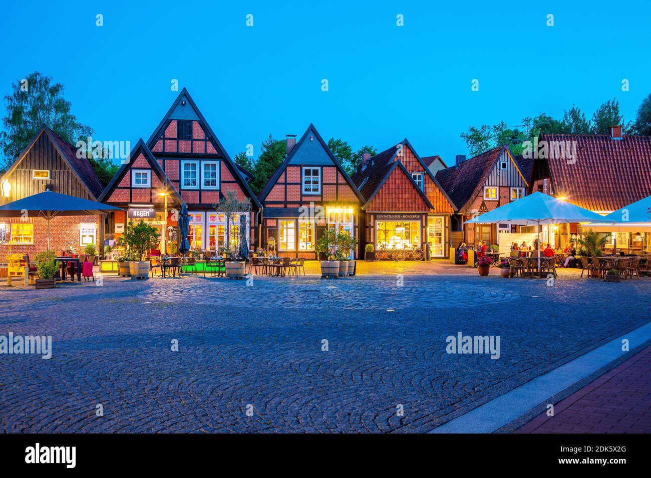 Deutschland, Niedersachsen, Lüneburger Heide, Stadt Soltau.im Hagen ...
