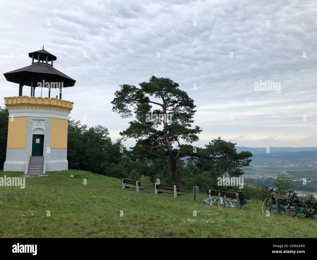 Donauwarte Krems, Aussichtspunkt, Krems an der Donau, Wachau, Niederösterreich Stockfoto