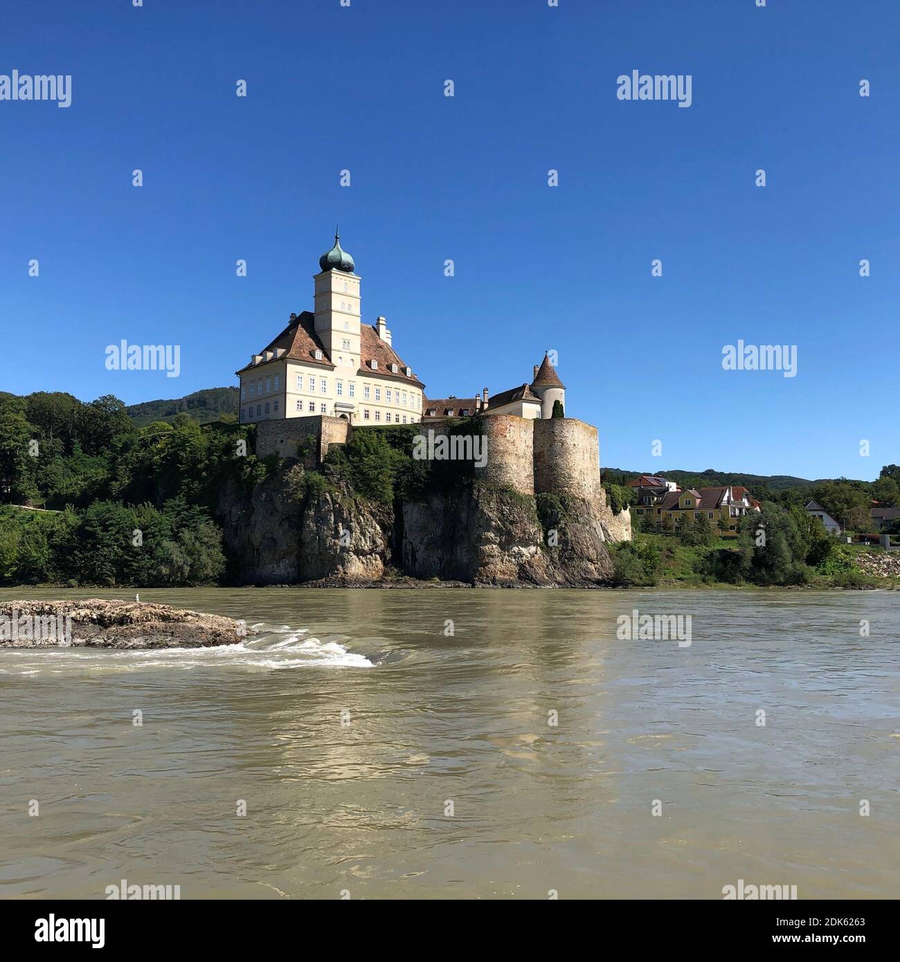 Schloss Schönbühel, Donau, Wachau, Niederösterreich Stockfoto