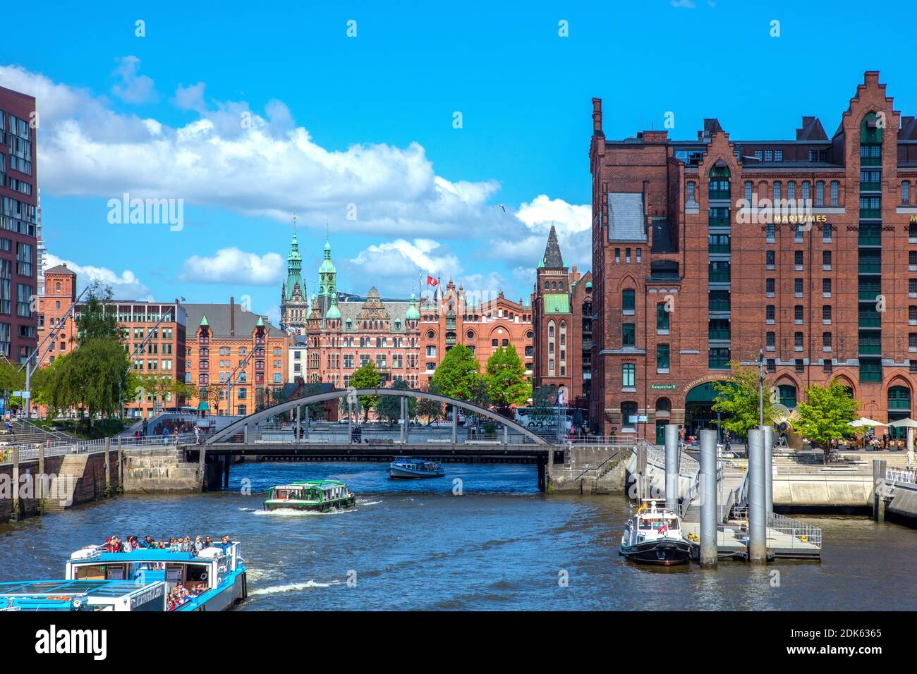 Deutschland, Hansestadt Hamburg, Hamburger Hafen, Speicherstadt. Stockfoto