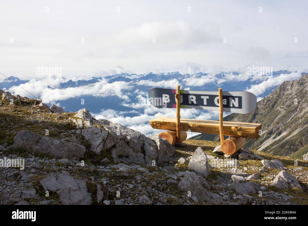 Perspektiven auf die Nordkette oberhalb von Innsbruck Stockfoto