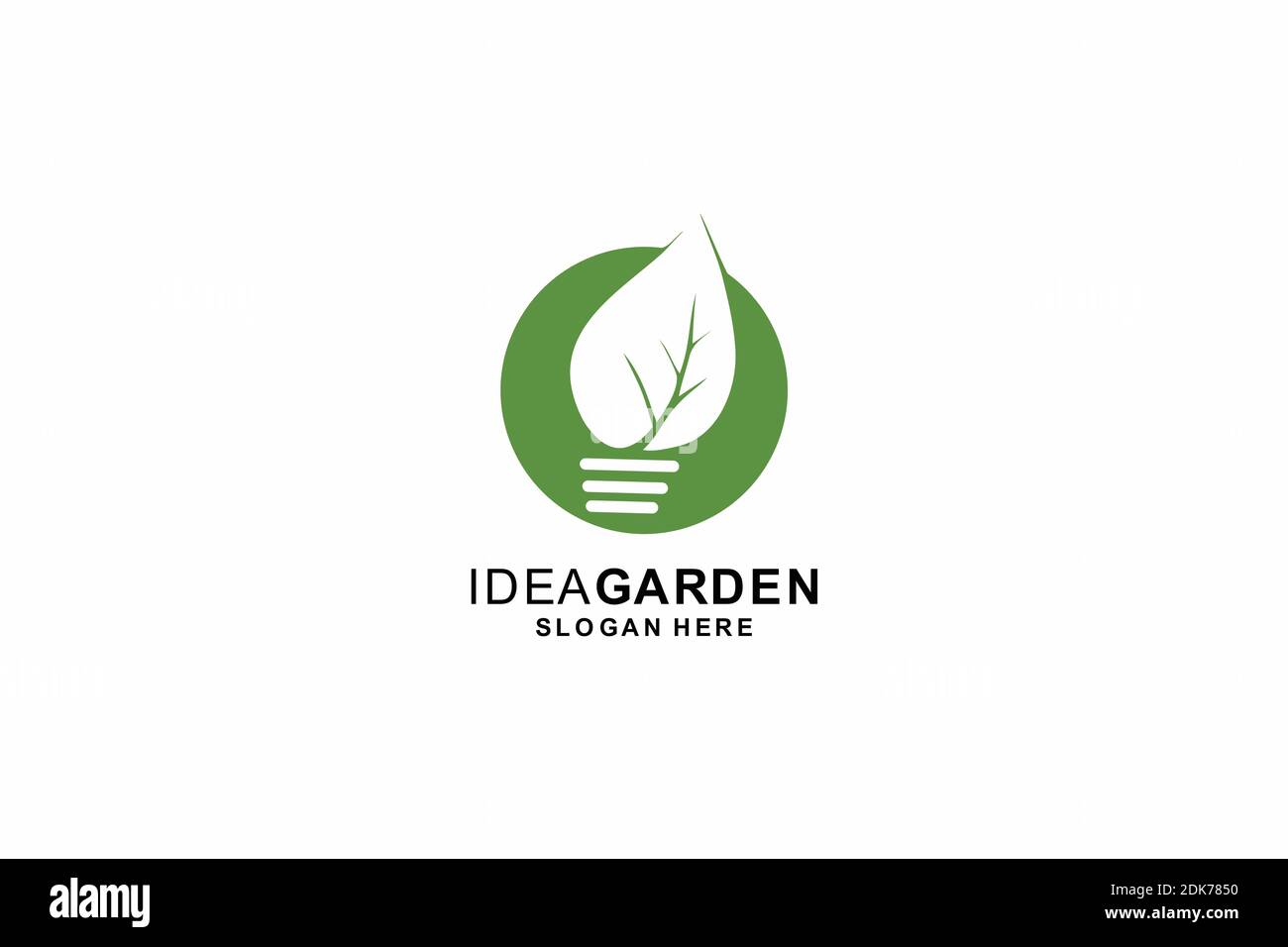Idee Glühbirne kreative Natur Logo Vorlage, Symbol, Symbol, Design Stock Vektor