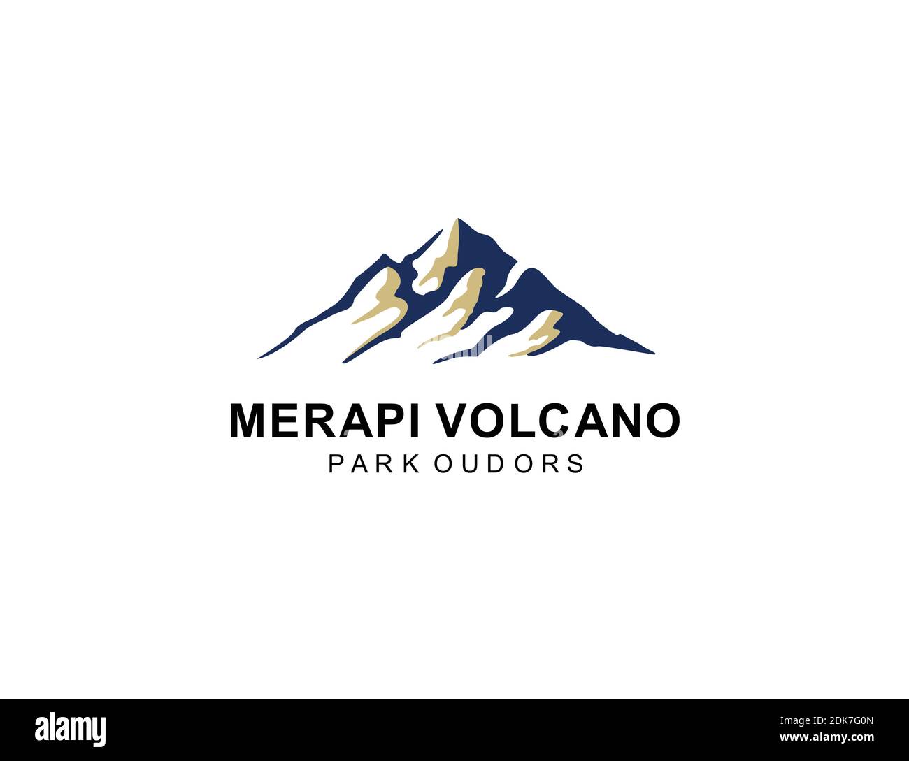 Vulkan Mount Logo Symbol Symbol Design Inspiration Stock Vektor