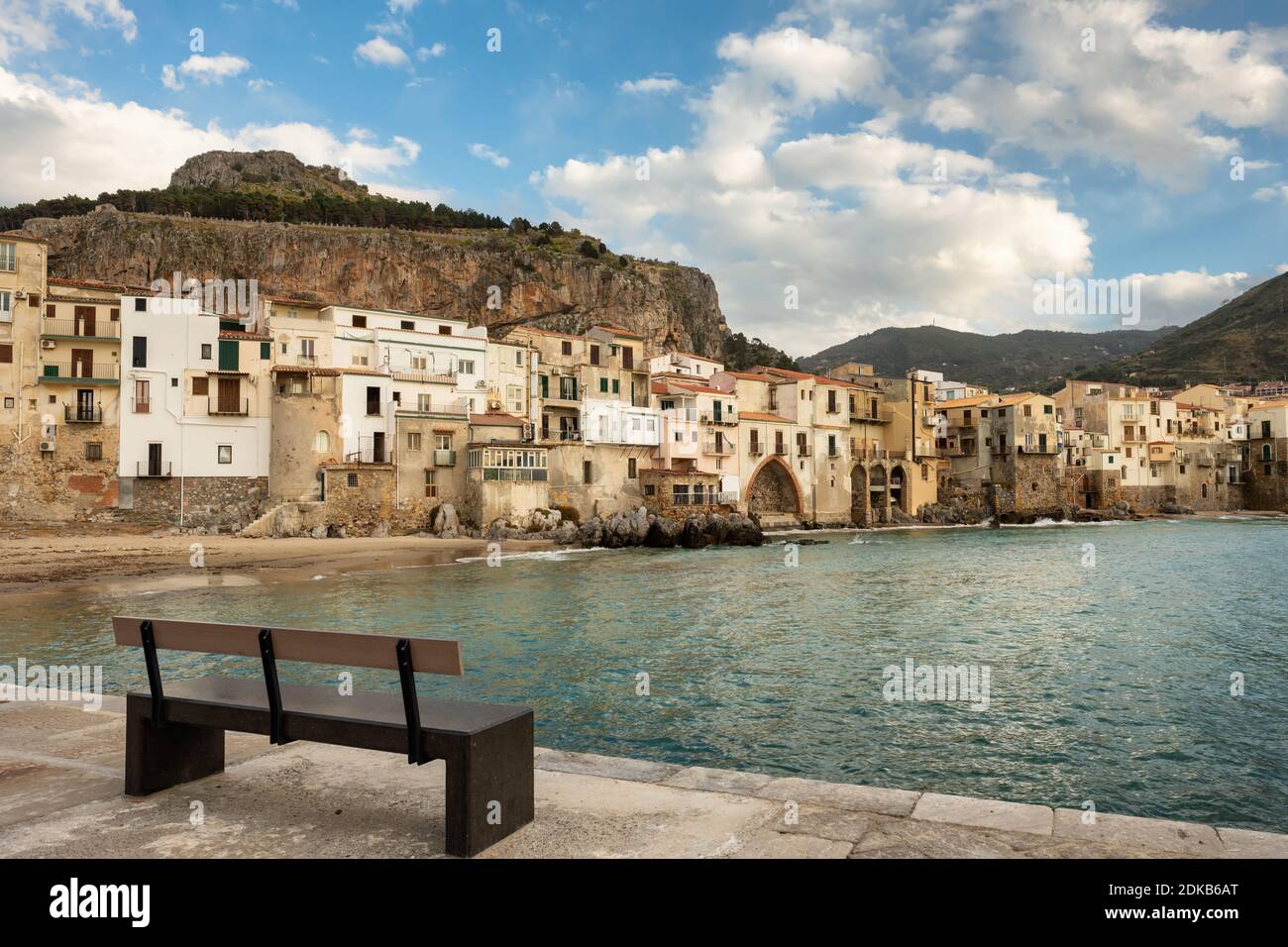 Cefalu Altstadt in Sizilien Stockfoto