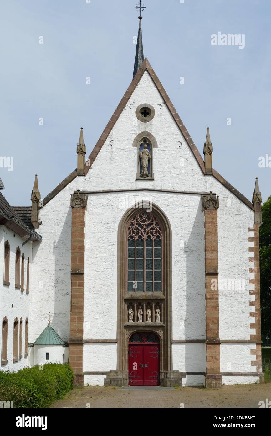 Kirche Des Abby Mariawald Bei Heimbach / Eifel Stockfoto