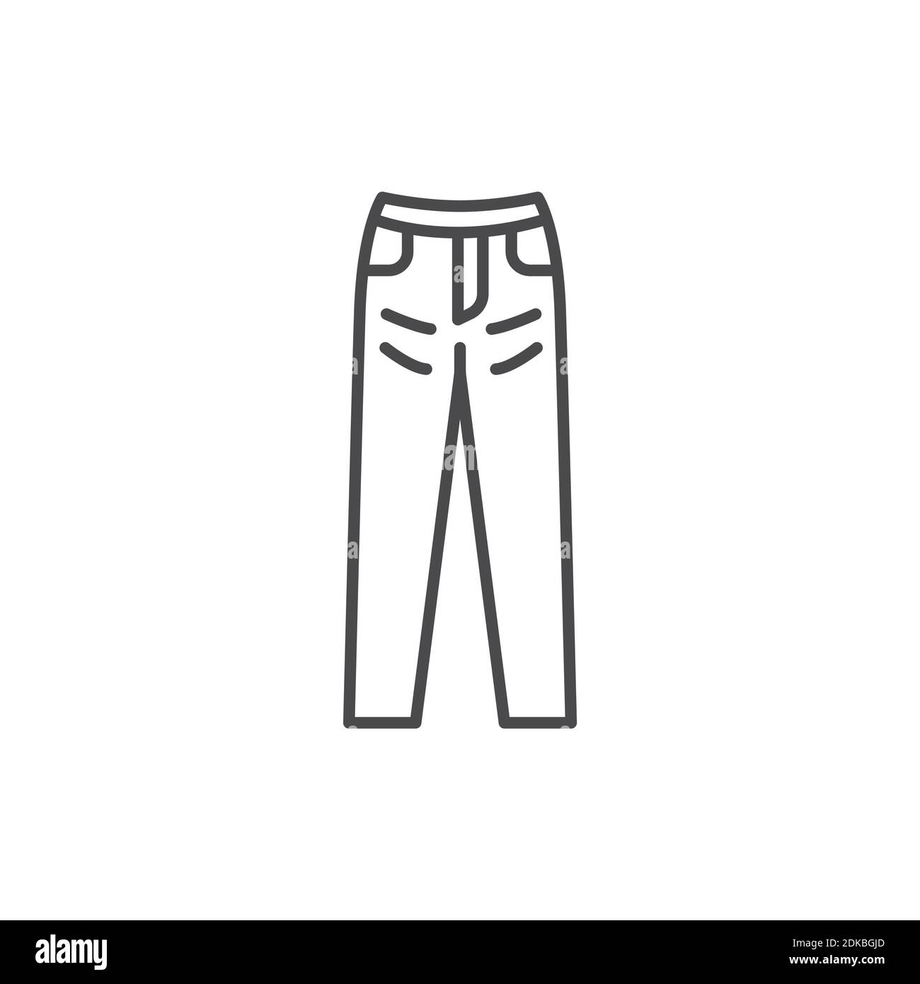Jeans Farbe Linie Symbol. Piktogramm für Webseite, mobile App, Promo  Stock-Vektorgrafik - Alamy