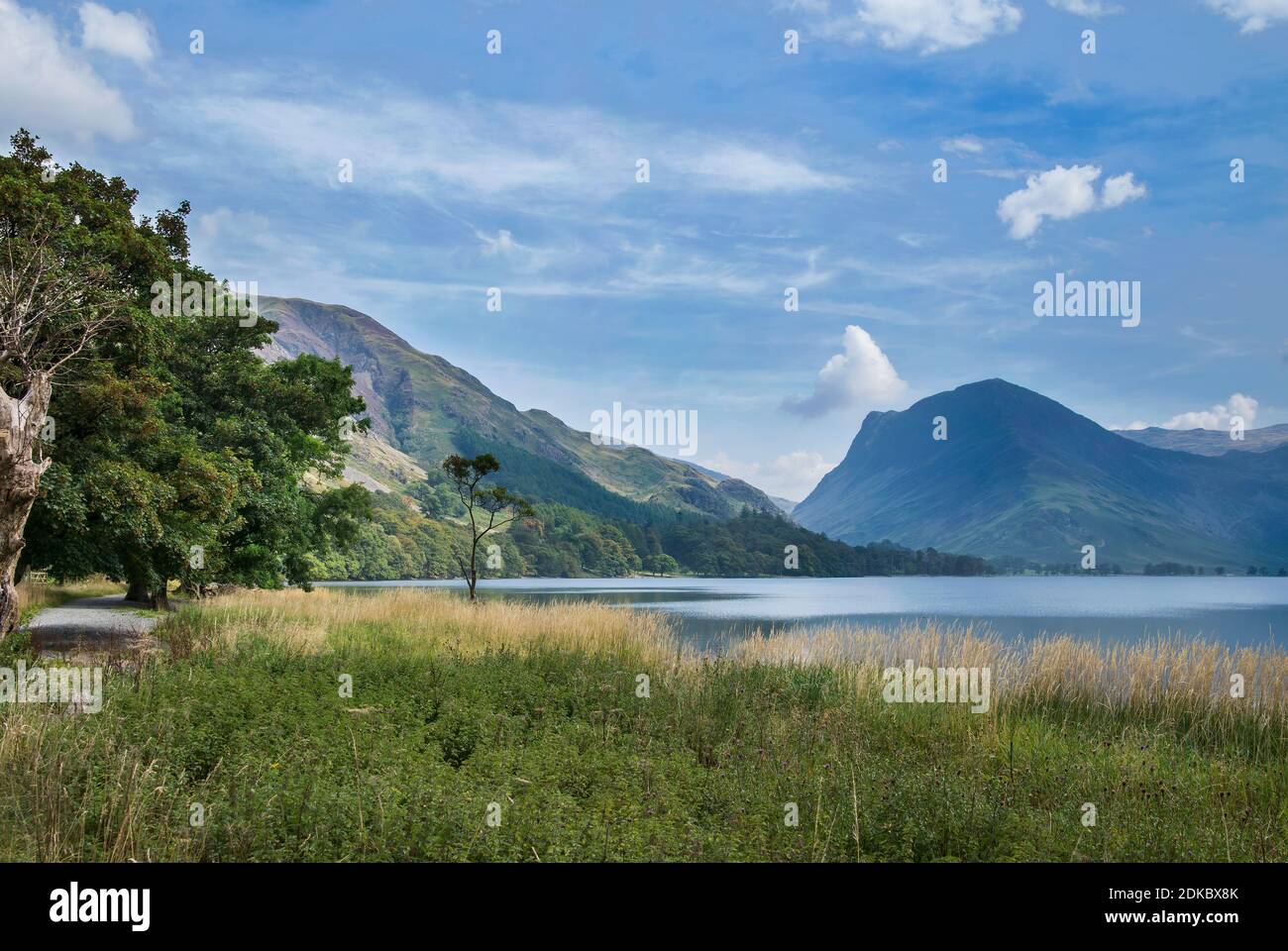 Natürliche Schönheit des Buttermere Sees in Cumbria Stockfoto
