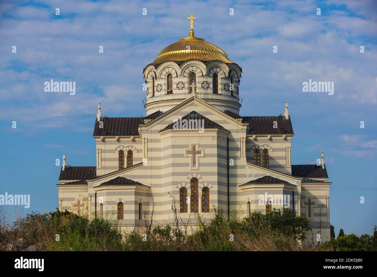 Ukraine, Krim, Sewastopol, Antike Stadt Chersoness, St. Vladimir's Kathedrale Stockfoto