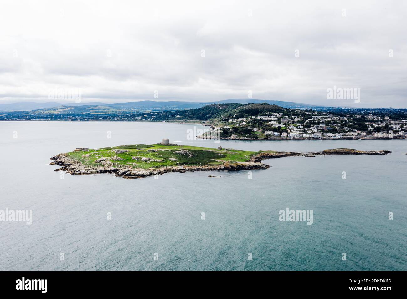 Luftaufnahme der Dalkey Island im County Dublin, Irland Stockfoto