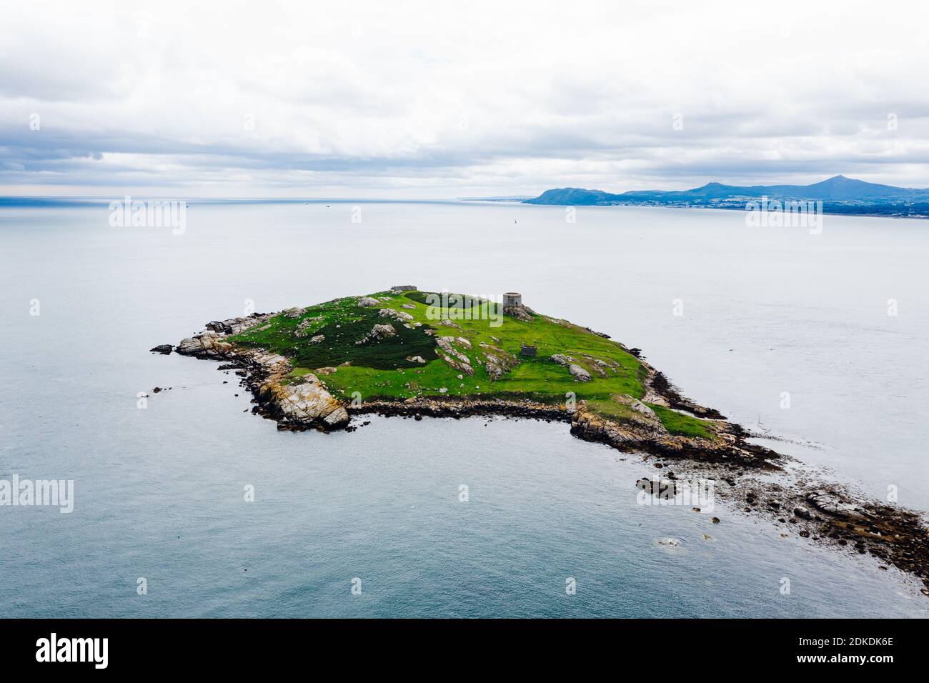 Luftaufnahme der Dalkey Island im County Dublin, Irland Stockfoto