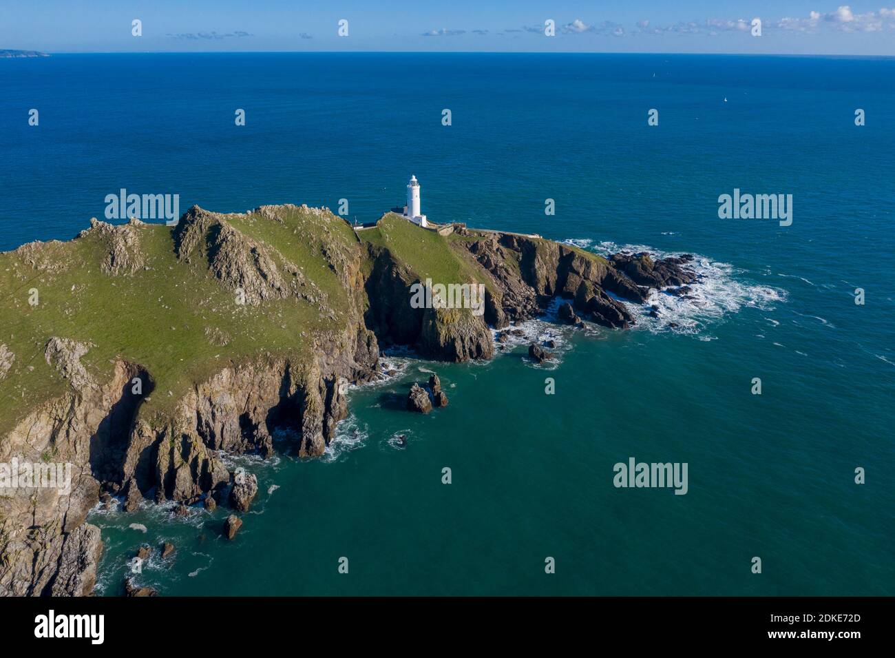 Start Point Lighthouse in Devon. Stockfoto