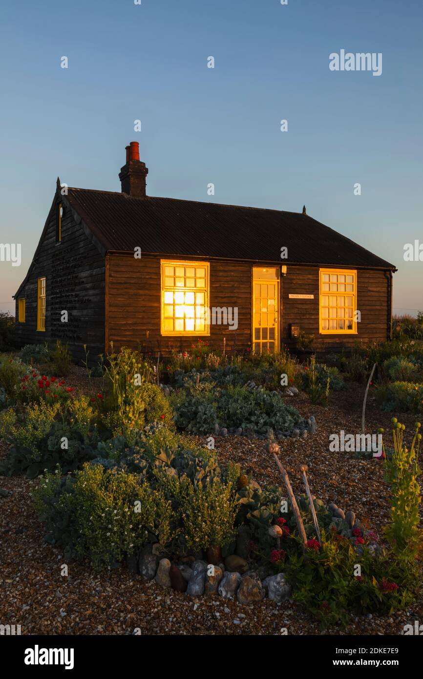 England, Kent, Dungeness, Prospect Cottage, die ehemalige Heimat von Regisseur Derek Jarman Stockfoto