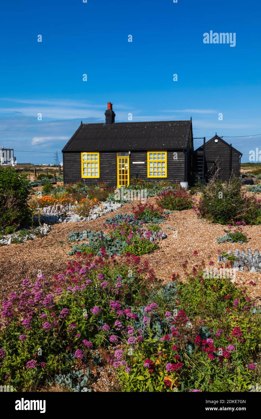 England, Kent, Dungeness, Prospect Cottage, die ehemalige Heimat von Regisseur Derek Jarman Stockfoto