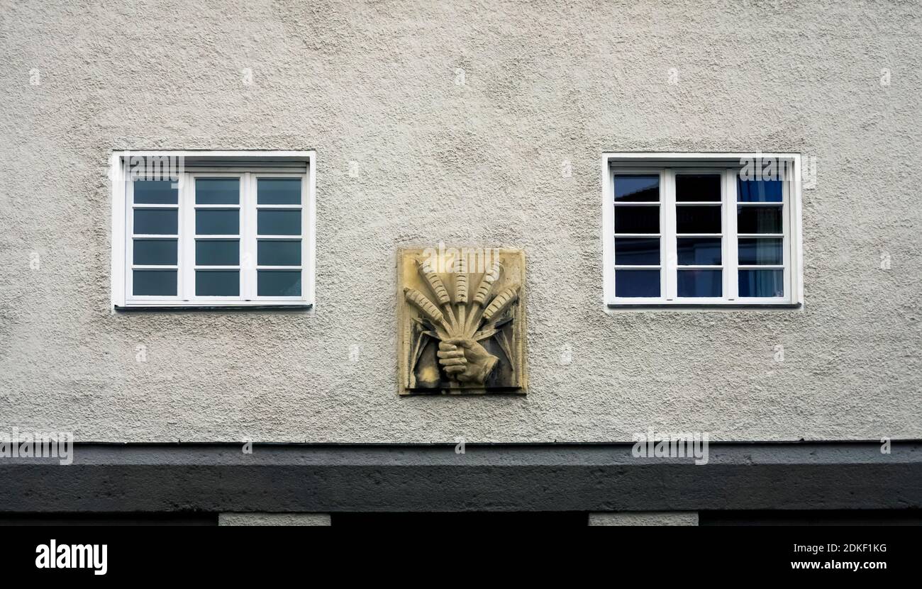 Facade details in the Schwabing district of Munich Stockfoto