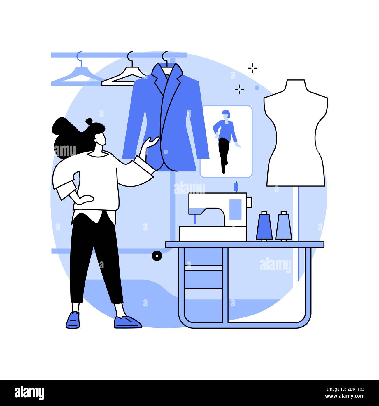 Mode-Design abstrakte Konzept Vektor Illustration. Stock Vektor