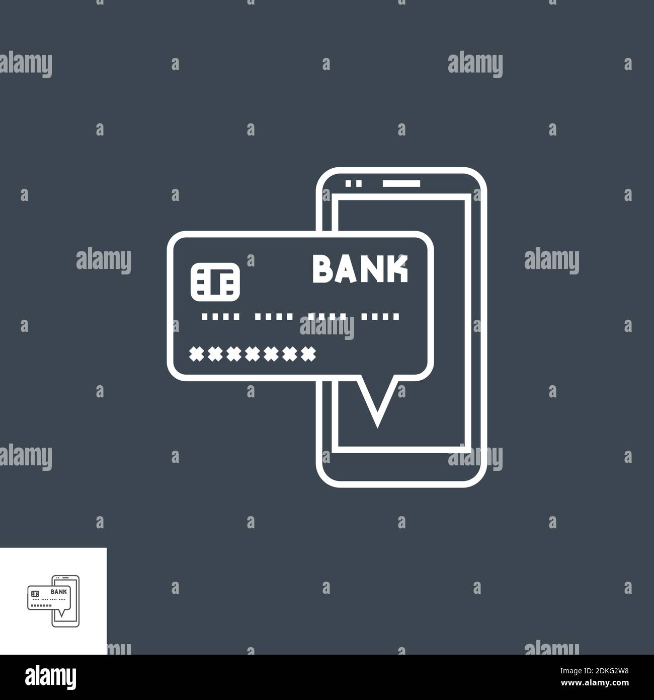 Online Payment Vector Line Icon Stock Vektor