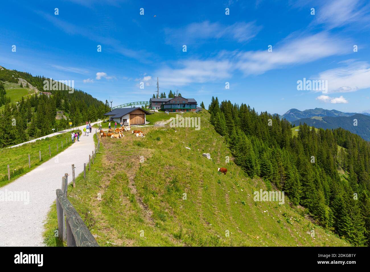 Wallbergbahn Bergstation, Wallberg, Rottach-Egern, Tegernsee, Bayerische Alpen, Bayern, Deutschland, Europa Stockfoto