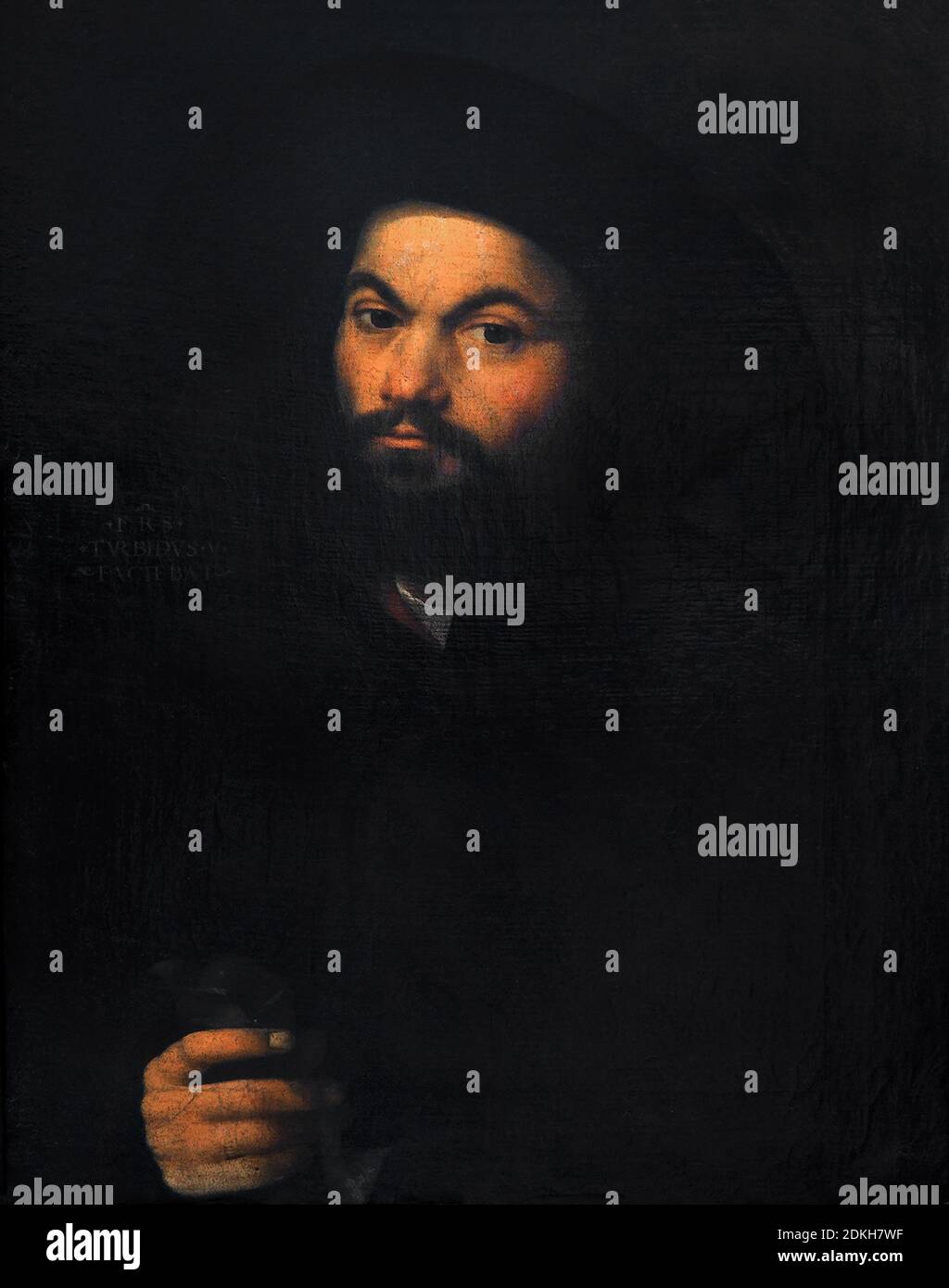 Italienische Renaissance Francesco Torbido. 1482 - 1562. Porträt des Menschen. Öl auf Leinwand um 1520. Cm 72 x 56. Stockfoto