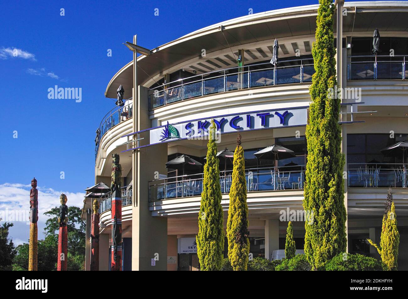 Skycity Casino am Ufer, Hamilton, Waikato Region, Nordinsel, Neuseeland Stockfoto