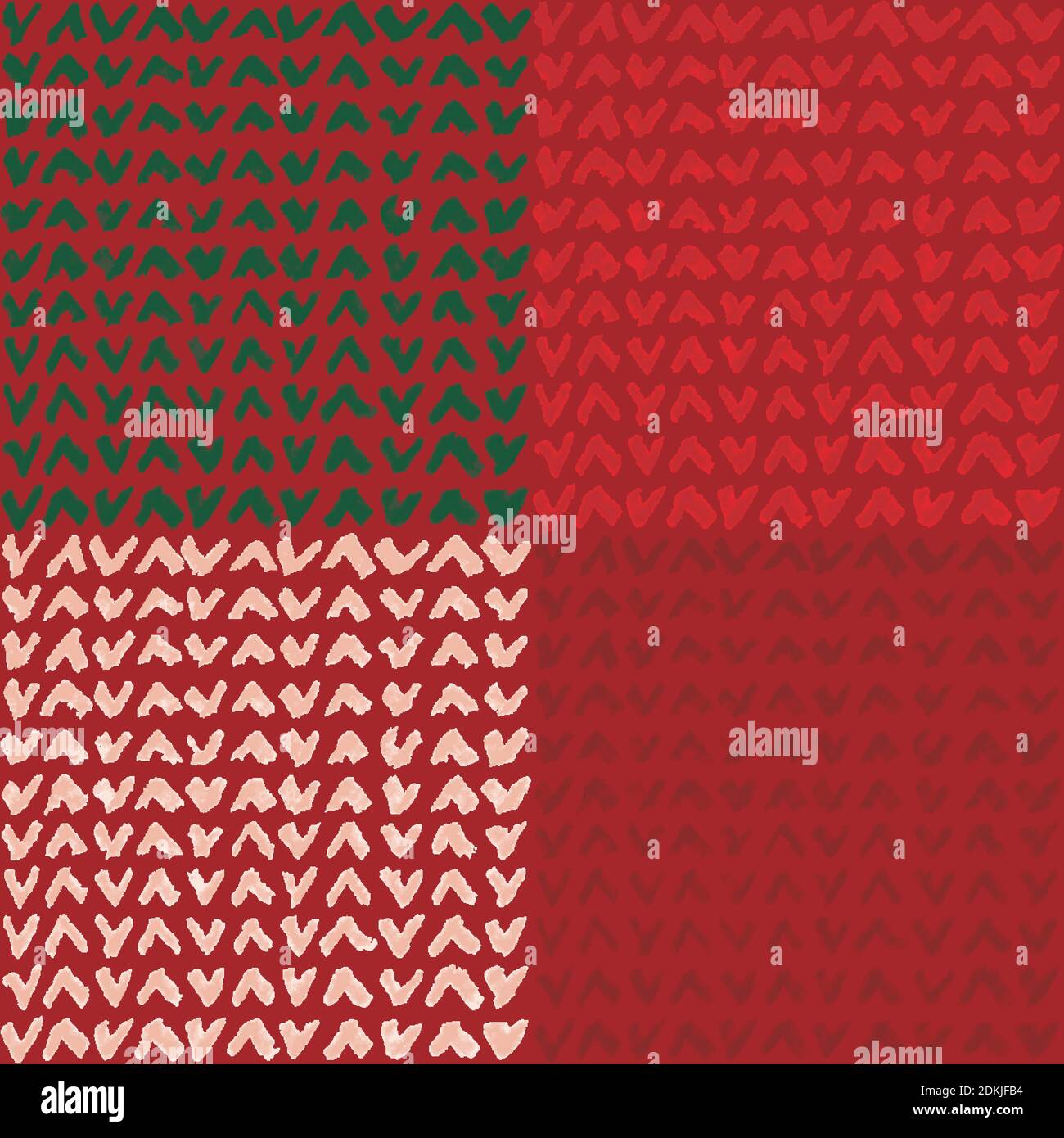 Set von abstrakten braunen nahtlosen Muster mit handgezeichneten Zecken. Grafikvektorhintergrund. CMYK-Farben Stock Vektor