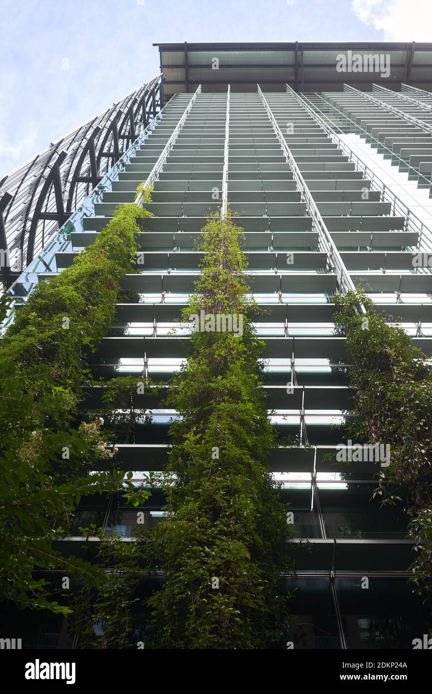 Das Edith Green–Wendell Wyatt Federal Building in der Innenstadt von Portland. Umweltfreundliches Gebäude außen. Stockfoto