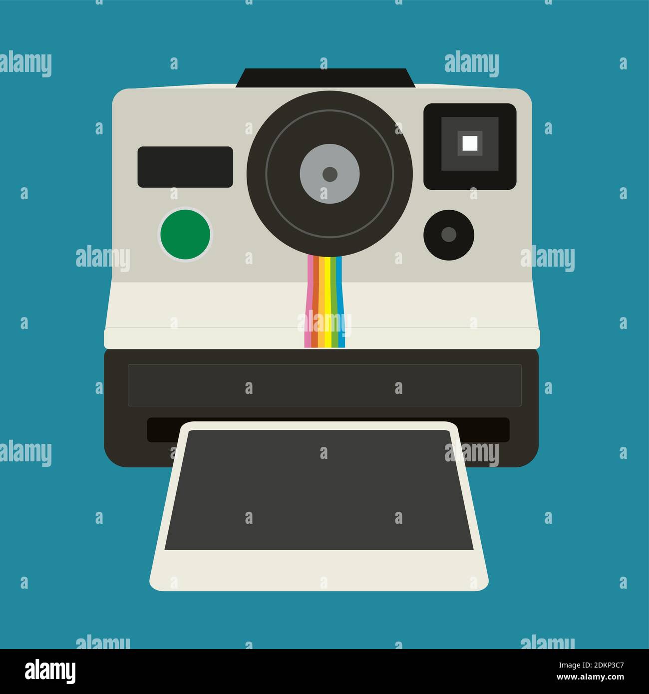 polaroid Instant Kamera Vektor Illustration Stock Vektor